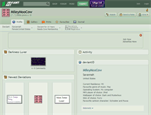 Tablet Screenshot of mileymoocow.deviantart.com