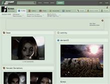 Tablet Screenshot of krmn.deviantart.com