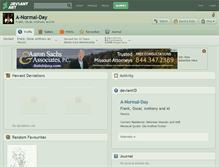 Tablet Screenshot of a-normal-day.deviantart.com