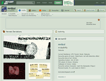 Tablet Screenshot of mrdzul.deviantart.com