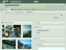 Tablet Screenshot of camillecaptainmuffin.deviantart.com