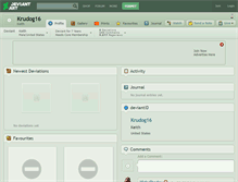 Tablet Screenshot of krudog16.deviantart.com