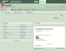 Tablet Screenshot of moonslife.deviantart.com