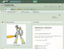 Tablet Screenshot of geriatricyoda.deviantart.com