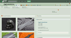 Desktop Screenshot of gagecustomknives.deviantart.com