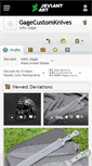 Mobile Screenshot of gagecustomknives.deviantart.com