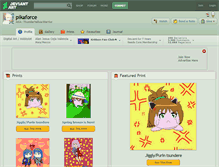Tablet Screenshot of pikaforce.deviantart.com