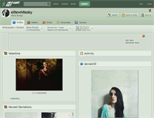 Tablet Screenshot of elliewhitesky.deviantart.com