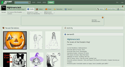 Desktop Screenshot of nightmarejack.deviantart.com