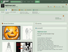 Tablet Screenshot of nightmarejack.deviantart.com