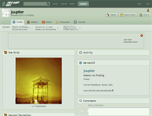 Tablet Screenshot of juupiter.deviantart.com