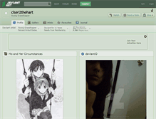 Tablet Screenshot of clser2thehart.deviantart.com