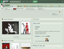 Tablet Screenshot of mankez.deviantart.com