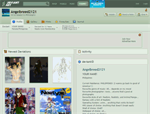 Tablet Screenshot of angelbreed2121.deviantart.com