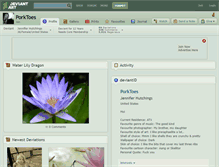 Tablet Screenshot of porktoes.deviantart.com