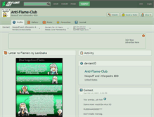 Tablet Screenshot of anti-flame-club.deviantart.com