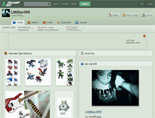 Tablet Screenshot of littldevil95.deviantart.com