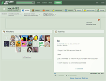 Tablet Screenshot of hachi-182.deviantart.com