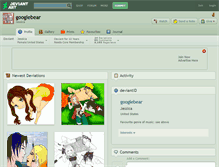 Tablet Screenshot of googlebear.deviantart.com