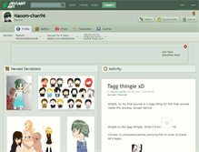 Tablet Screenshot of naoom-chan96.deviantart.com