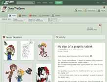 Tablet Screenshot of chaosthedawn.deviantart.com