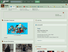 Tablet Screenshot of huzy.deviantart.com