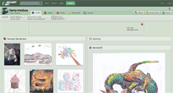 Desktop Screenshot of llama-medusa.deviantart.com