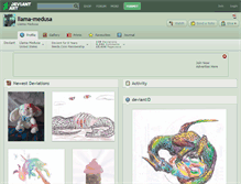 Tablet Screenshot of llama-medusa.deviantart.com