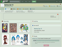 Tablet Screenshot of karina-cat-15.deviantart.com