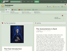 Tablet Screenshot of nealsdaman.deviantart.com
