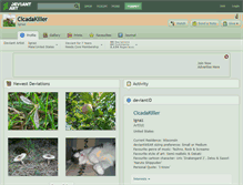 Tablet Screenshot of cicadakiller.deviantart.com