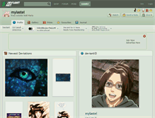 Tablet Screenshot of mylastel.deviantart.com