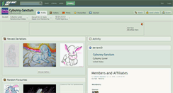 Desktop Screenshot of cybunny-sanctum.deviantart.com