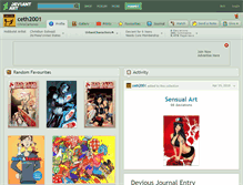 Tablet Screenshot of ceth2001.deviantart.com