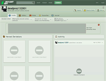 Tablet Screenshot of deadprez132001.deviantart.com
