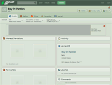 Tablet Screenshot of boy-in-panties.deviantart.com