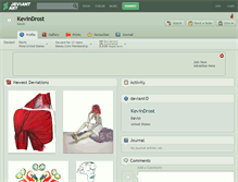 Tablet Screenshot of kevindrost.deviantart.com