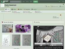 Tablet Screenshot of dante-masamune.deviantart.com