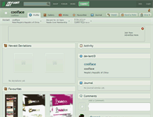 Tablet Screenshot of coolface.deviantart.com