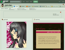 Tablet Screenshot of jomi-chan.deviantart.com