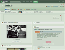 Tablet Screenshot of dudette-36.deviantart.com
