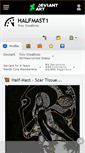 Mobile Screenshot of halfmast1.deviantart.com