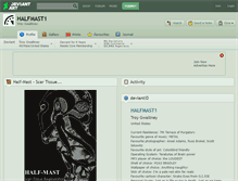 Tablet Screenshot of halfmast1.deviantart.com