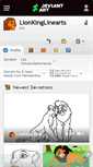 Mobile Screenshot of lionkinglinearts.deviantart.com