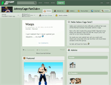 Tablet Screenshot of johnnycage-fanclub.deviantart.com