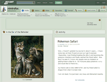 Tablet Screenshot of nimirofox.deviantart.com