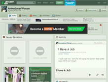 Tablet Screenshot of animeloverwoman.deviantart.com
