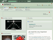 Tablet Screenshot of madhatter55.deviantart.com