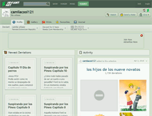 Tablet Screenshot of camilacool121.deviantart.com