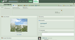 Desktop Screenshot of morningwolf.deviantart.com